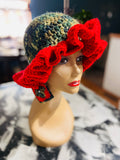Sassy Sunday hat and Earrings set
