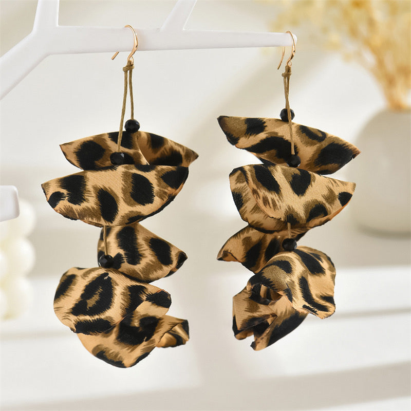 leaphard earrings