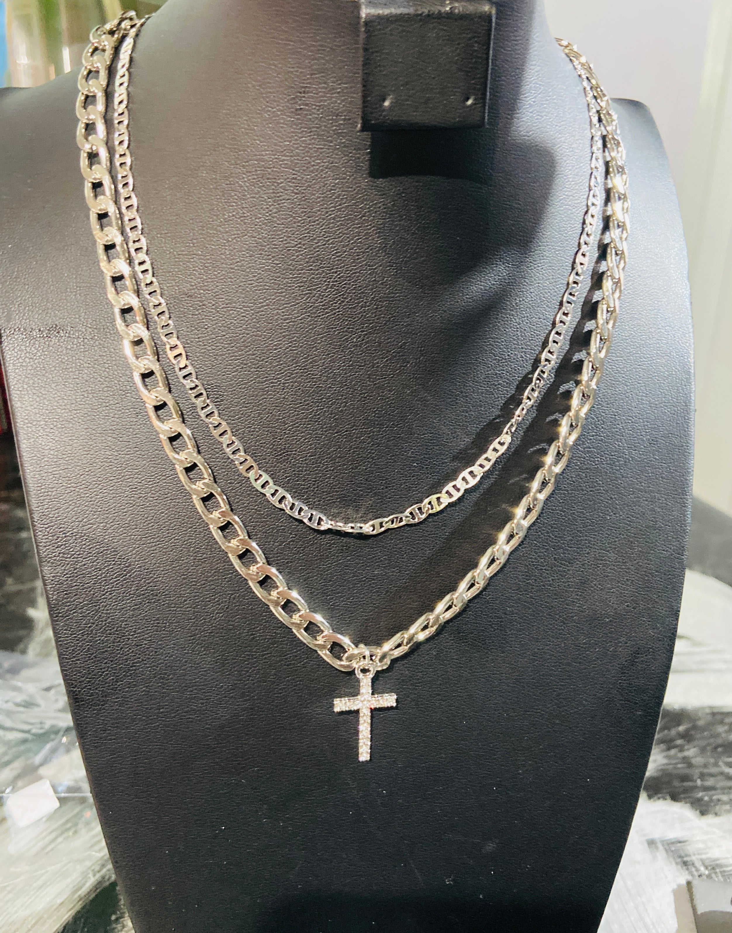 Mens Cross Necklace